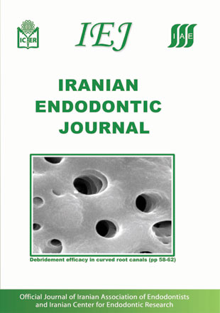 Iranian Endodontic Journal - Volume:4 Issue: 2, Spring 2009