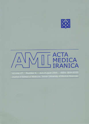 Acta Medica Iranica - Volume:47 Issue: 4, July Aug 2009