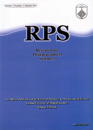 Research in Pharmaceutical Sciences - Volume:2 Issue: 2, Oct 2007