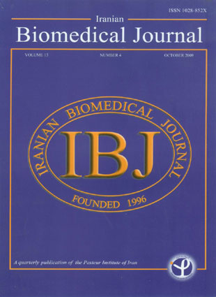 Iranian Biomedical Journal - Volume:13 Issue: 4, Oct 2009