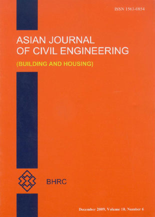 Asian journal of civil engineering - Volume:10 Issue: 6, Dec 2009