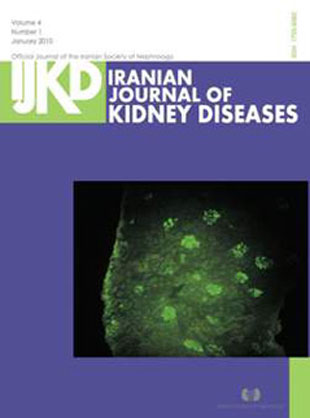 Kidney Diseases - Volume:4 Issue: 1, Jan 2010
