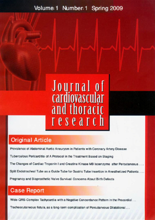 Cardiovascular and Thoracic Research - Volume:1 Issue: 1, Apr 2009
