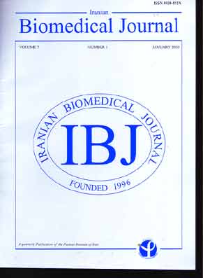 Iranian Biomedical Journal - Volume:7 Issue: 1, Jan 2003