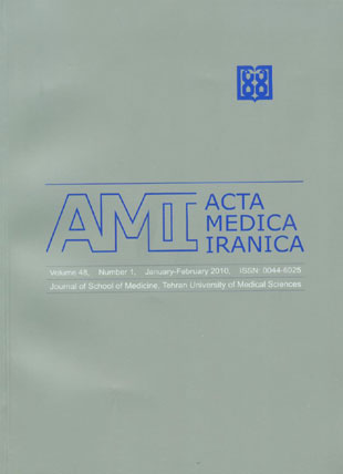 Acta Medica Iranica - Volume:48 Issue: 1, Jan - Feb 2010