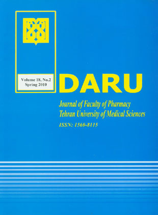 DARU, Journal of Pharmaceutical Sciences - Volume:18 Issue: 2, Summer2010