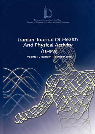 Health And Physical Activity - Volume:1 Issue: 1, 2010