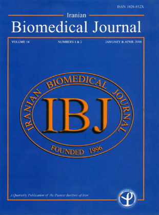 Iranian Biomedical Journal - Volume:14 Issue: 1, Jan - Apr 2010
