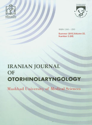 Otorhinolaryngology - Volume:22 Issue: 3, Jul-Aug 2010