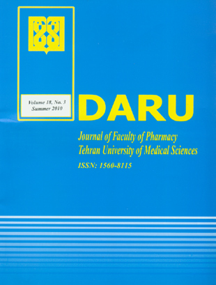 DARU, Journal of Pharmaceutical Sciences - Volume:18 Issue: 3, Autumn 2010
