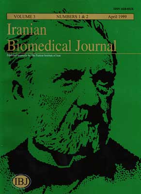Iranian Biomedical Journal - Volume:3 Issue: 1, Apr - Jan 1999