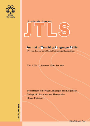 Teaching English as a Second Language Quarterly - Volume:2 Issue: 2, Summer 2010