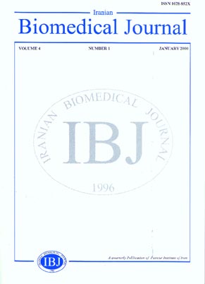 Iranian Biomedical Journal - Volume:4 Issue: 1, Jan 2000
