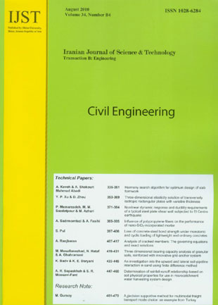 science and Technology (B: Engineering) - Volume:34 Issue: 4, August2010