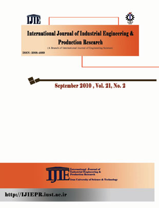 Industrial Engineering and Productional Research - Volume:21 Issue: 2, sep 2010