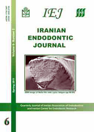 Iranian Endodontic Journal - Volume:6 Issue: 1, Winter 2011