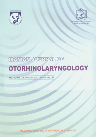 Otorhinolaryngology - Volume:23 Issue: 1, Jan-Feb 2011