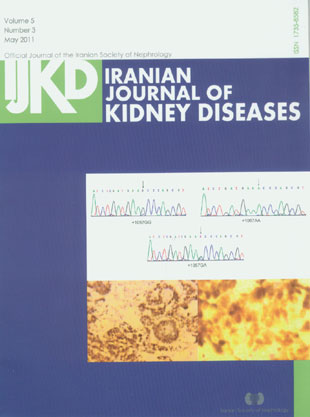 Kidney Diseases - Volume:5 Issue: 3, May 2011