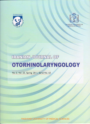 Otorhinolaryngology - Volume:23 Issue: 2, Mar-Apr 2011