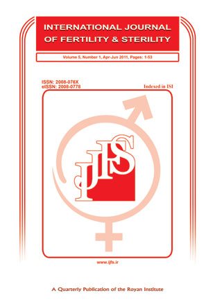Fertility and Sterility - Volume:5 Issue: 1, Apr-Jun 2011