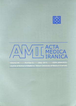Acta Medica Iranica - Volume:49 Issue: 5, May 2011