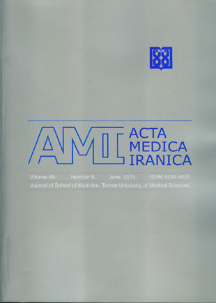Acta Medica Iranica - Volume:49 Issue: 6, Jun 2011