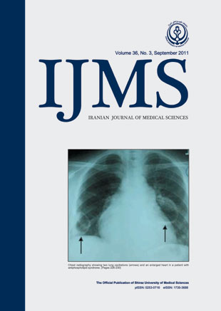 Medical Sciences - Volume:36 Issue: 3, Sep 2011
