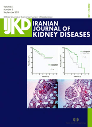 Kidney Diseases - Volume:5 Issue: 5, Sep 2011
