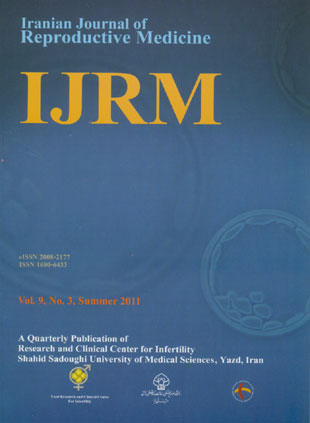 Reproductive BioMedicine - Volume:9 Issue: 3, Mar 2011