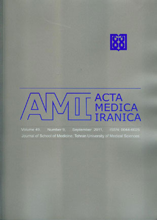 Acta Medica Iranica - Volume:49 Issue: 9, Sep 2011