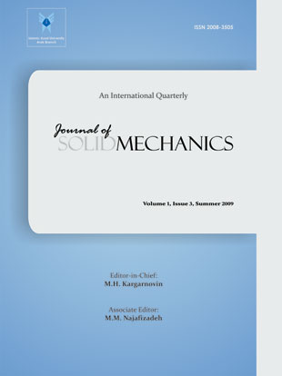 Solid Mechanics - Volume:1 Issue: 3, Summer 2009