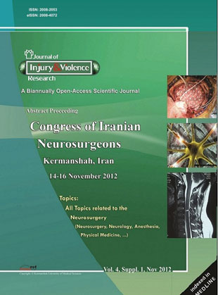 Injury and Violence Research - Volume:4 Issue: 1, Jan 2012