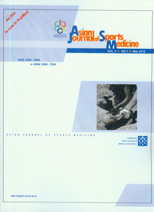 Sports Medicine - Volume:3 Issue: 1, Mar 2012