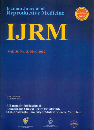 Reproductive BioMedicine - Volume:10 Issue: 3, May-Jun 2012