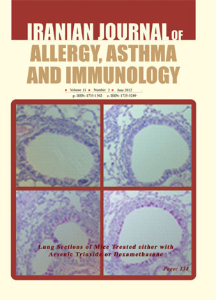 Allergy, Asthma and Immunology - Volume:11 Issue: 2, Jun 2012