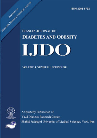 Diabetes and Obesity - Volume:4 Issue: 1, Spring 2012
