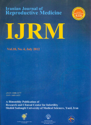 Reproductive BioMedicine - Volume:10 Issue: 4, Jul 2012