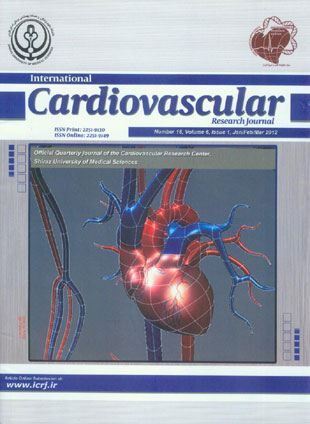 Cardiovascular Research Journal - Volume:6 Issue: 1, Mar 2012