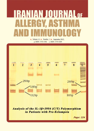 Allergy, Asthma and Immunology - Volume:11 Issue: 3, Sep 2012