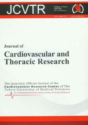 Cardiovascular and Thoracic Research - Volume:4 Issue: 2, Aug 2012