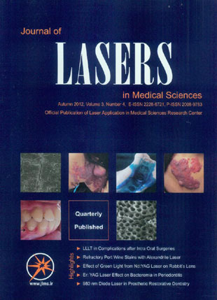 Lasers in Medical Sciences - Volume:3 Issue: 4, Autumn 2012