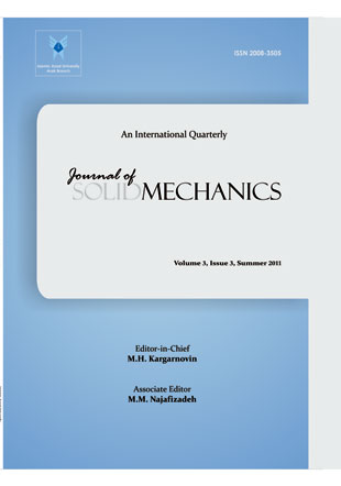 Solid Mechanics - Volume:3 Issue: 3, Summer 2011