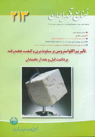 صنایع قند ایران - پیاپی 213 (مهر و آبان 1391)