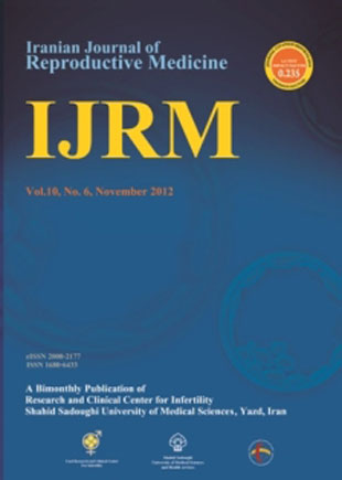 Reproductive BioMedicine - Volume:10 Issue: 6, Nov 2012