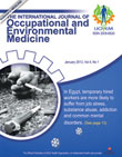 Occupational and Environmental Medicine - Volume:4 Issue: 1, Jan 2013