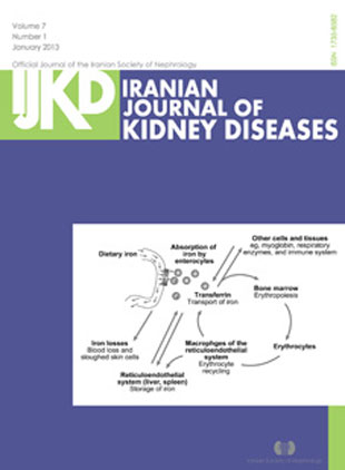 Kidney Diseases - Volume:7 Issue: 1, Jan 2013