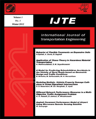Transportation Engineering - Volume:1 Issue: 1, Winter 2013