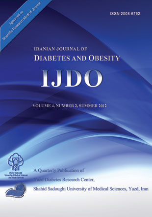 Diabetes and Obesity - Volume:4 Issue: 2, Summer 2012