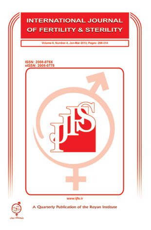 Fertility and Sterility - Volume:6 Issue: 4, Jan-Mar 2013
