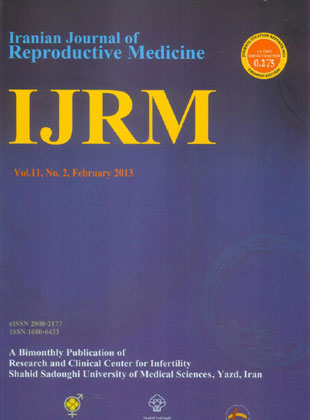 Reproductive BioMedicine - Volume:11 Issue: 2, Feb 2013
